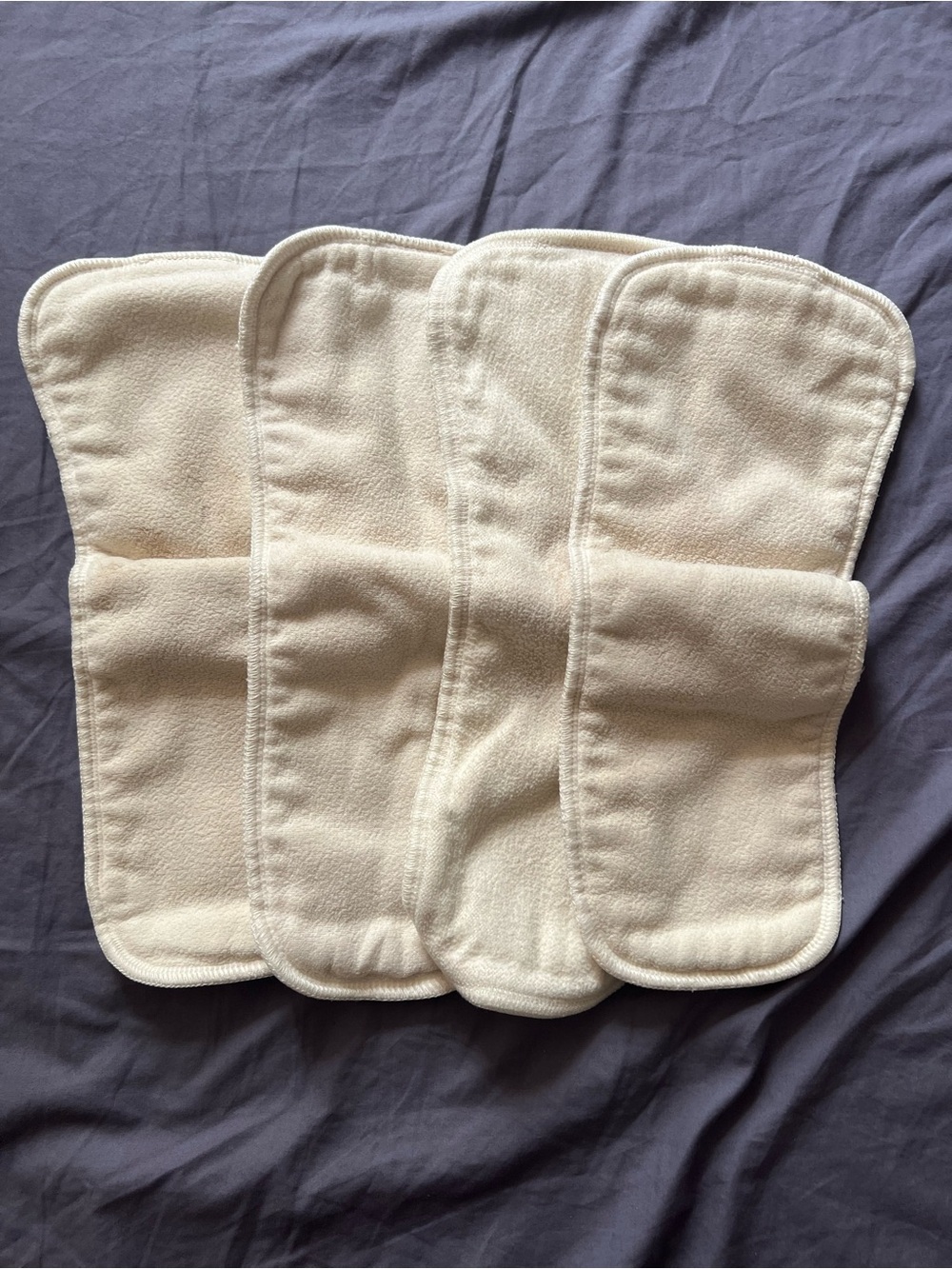 Esembly Neutral Cream Reusable Kids Cloth Inserts - Pack of 4
